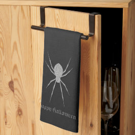 Silver Spider Halloween Geschirrtuch