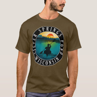 Silver Springs Pond Wisconsin Kayaking T-Shirt