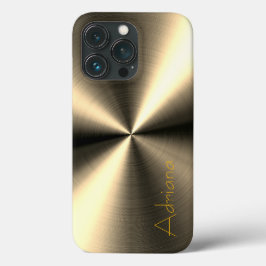 Silver Stainless Gold Steel Print Case-Mate iPhone Hülle