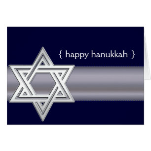 Silver Star der Grußkarte von David Hanukkah