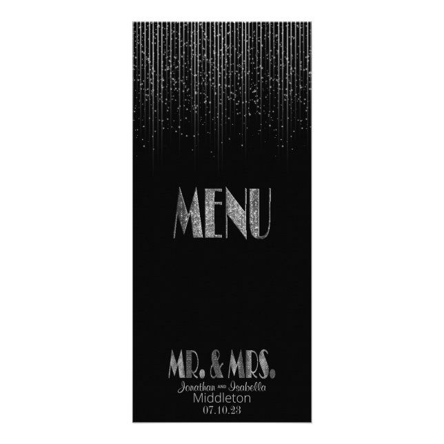 Silver Star Douche et Noir - Menu (Devant)