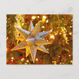 Silver Star Ornament Postkarte
