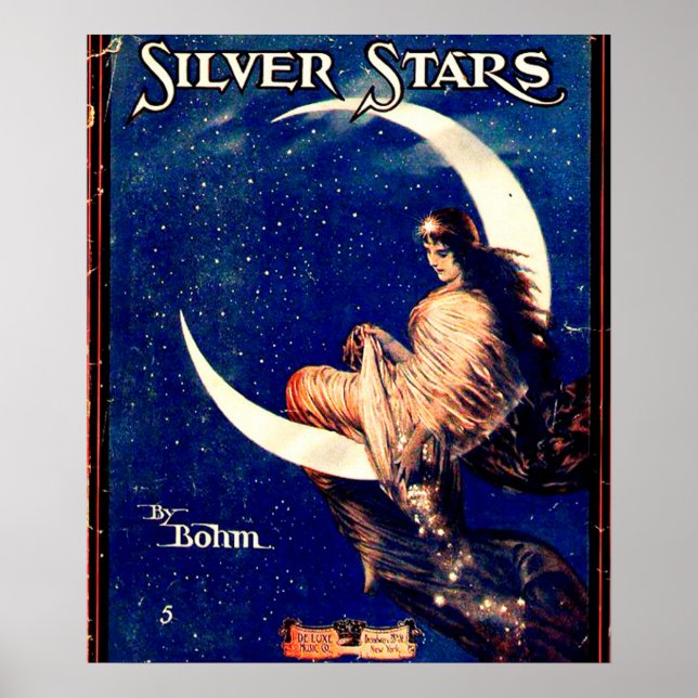 Silver Stars Vintage Poster (Vorne)