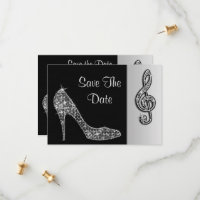Silver Stiletto & Treble Cleft 40. Save the Date