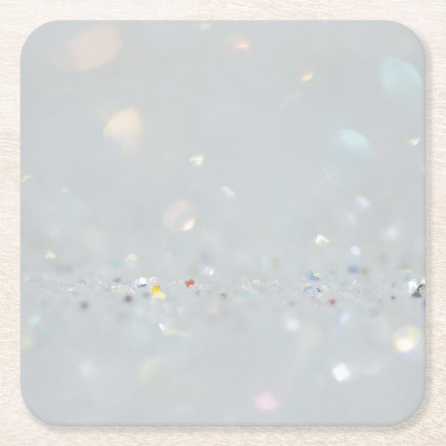 Silver Stone Gary Gold Marmor Lila Glitzer Rechteckiger Pappuntersetzer (Vorderseite)