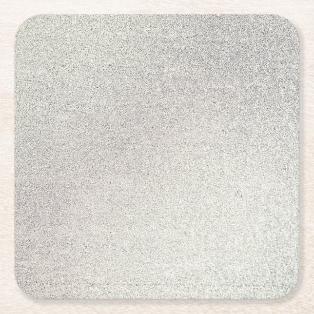 Silver Stone Gary Gold Marmor Lila Glitzer Rechteckiger Pappuntersetzer (Vorderseite)
