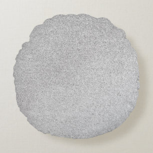 Silver Stone Gary Gold Marmor Lila Glitzer Rundes Kissen