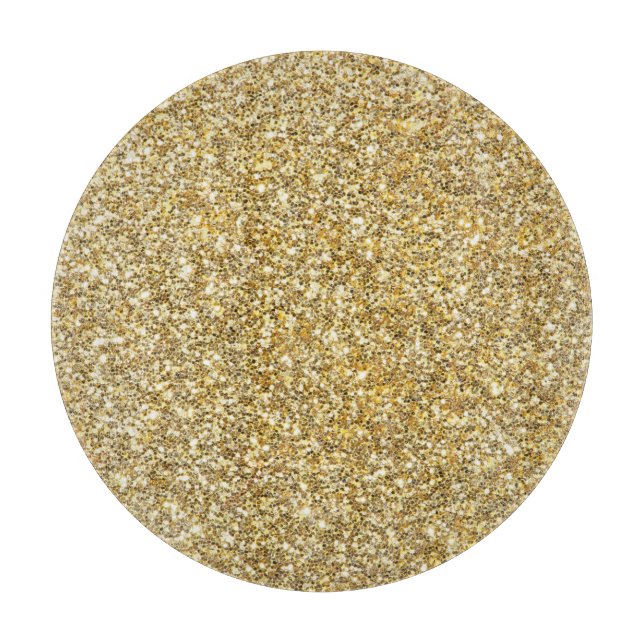 Silver Stone Gary Gold Marmor Lila Glitzer Schneidebrett (Vorderseite)