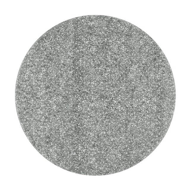 Silver Stone Gary Gold Marmor Lila Glitzer Schneidebrett (Vorderseite)