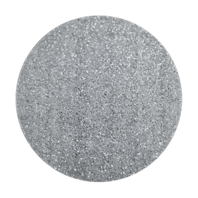 Silver Stone Gary Gold Marmor Lila Glitzer Schneidebrett (Vorderseite)