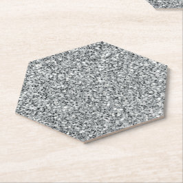 Silver Stone Gary Gold Marmor Lila Glitzer Untersetzer