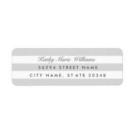 Silver Strip Address Labels