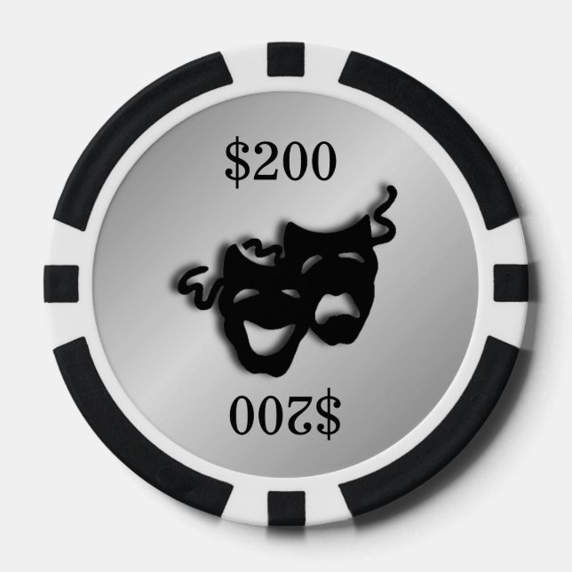 Silver Theater Marker Pokerchips (Vorderseite)
