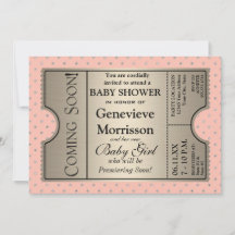 Silver Ticket Style Neues Baby ShowParty laden
