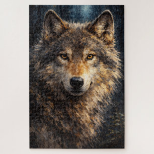 Silver Timber Art de la faune Wolf Puzzle