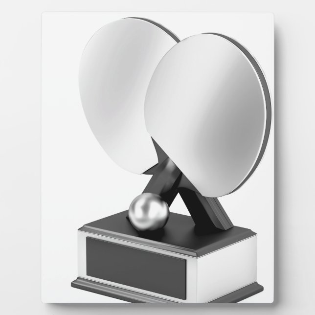 Silver Tischtennis-Trophäe Fotoplatte (Vorderseite)