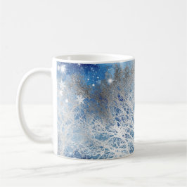 Silver Trees Winter Sublimationen Kaffeetasse