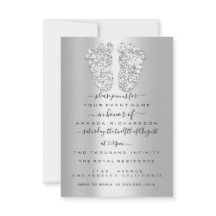 Silver Tropfens Gray Gray Baby Girl Shower Feet