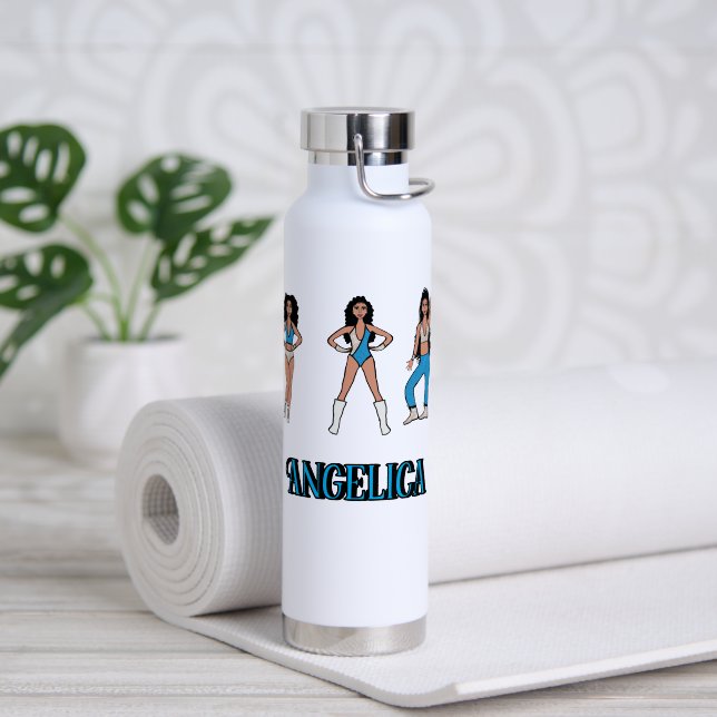 Silver Turquoise Dancer #2 Trinkflasche (Yoga (gedreht))