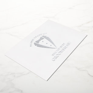 Silver Tuxedo Anzug Vorschlag für einen Personalis Folieneinladung