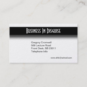 Silver Two Side Business Card Visitenkarte