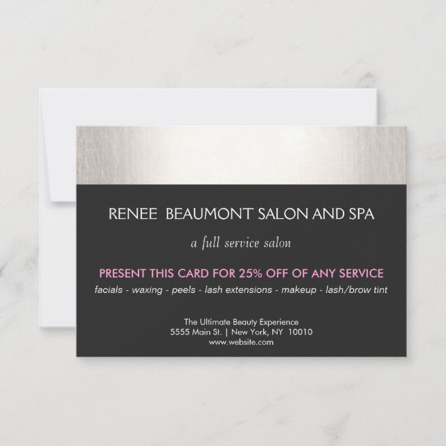 Silver und Black Salon und Wellness-Center Kundenc (Vorderseite)