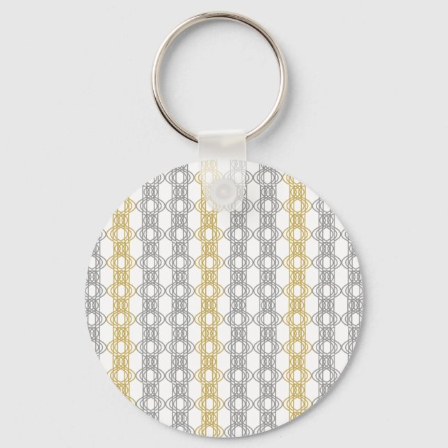 Silver- und Gold-Muster Schlüsselanhänger (Vorderseite)