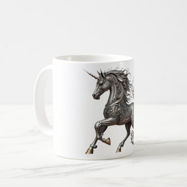 SILVER UNICORN KAFFEETASSE (Vorderseite Links)