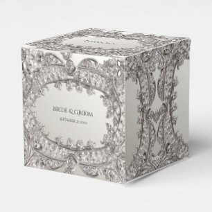Silver Verziert Modern Fevor Box Geschenkschachtel