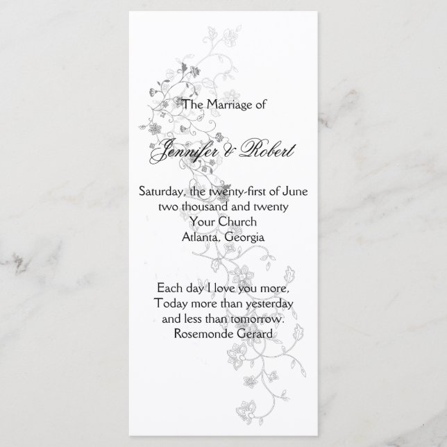 Silver Vines Program Programm (Vorderseite)