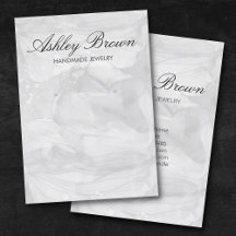 Silver Watercolor Handmade Schmuck Earring Display