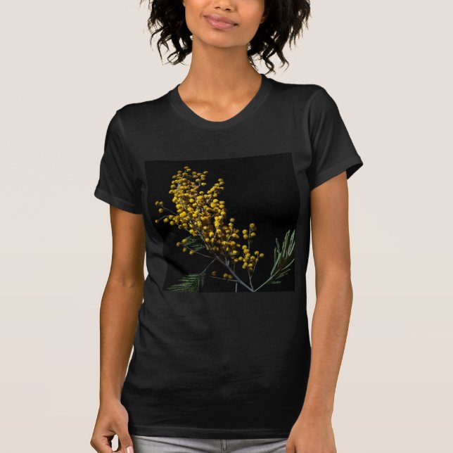 Silver Wattle Blume T-Shirt (Vorderseite)