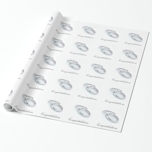 Silver Wedding Bands Geschenkpapier (Ungerollt)