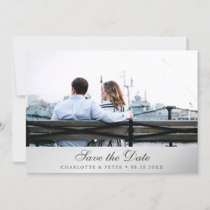 Silver Wedding Foto Save The Date