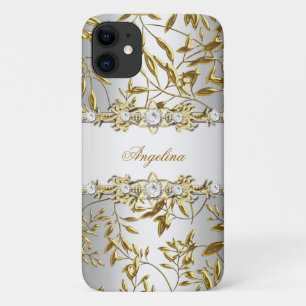 Silver White Gold Diamond Jewel Image Case-Mate iPhone Hülle