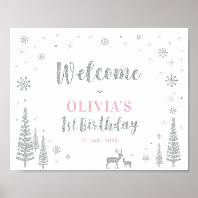 Silver Winter Girl 1er anniversaire Affiche de bie (Devant)