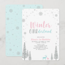 Silver Winter onederland 1. Geburtstag Party