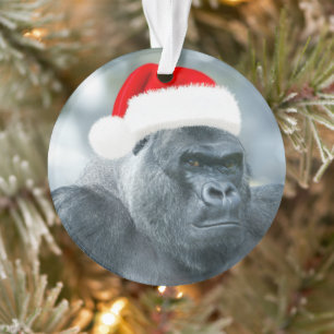 Silverback als Weihnachtsgrouch Ornament