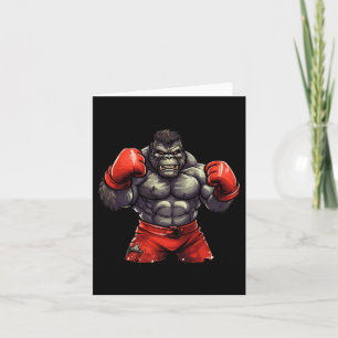 Silverback Gorilla Gym Apparel Body Gebäude Boxin Karte