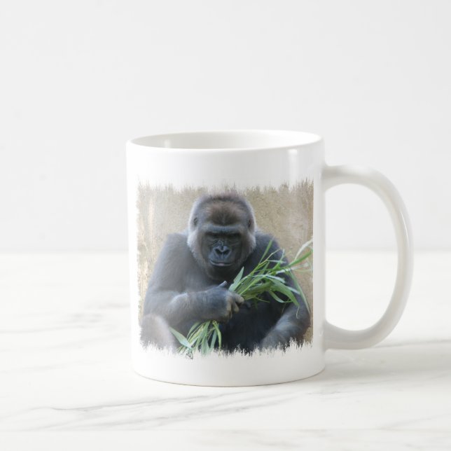 Silverback-Gorilla-Kaffee-Tasse Kaffeetasse (Rechts)