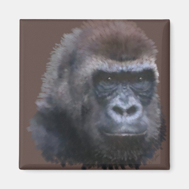 Silverback Gorilla Magnet (Vorne)