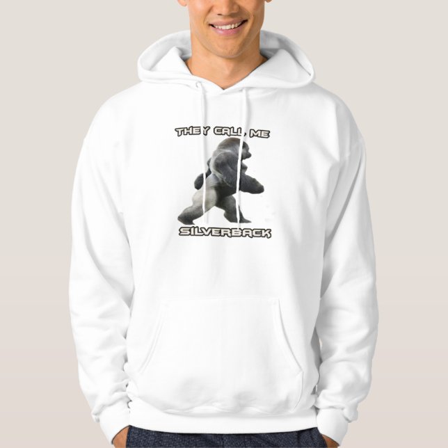 Silverback Gorilla Pullover Hoodie (Vorderseite)