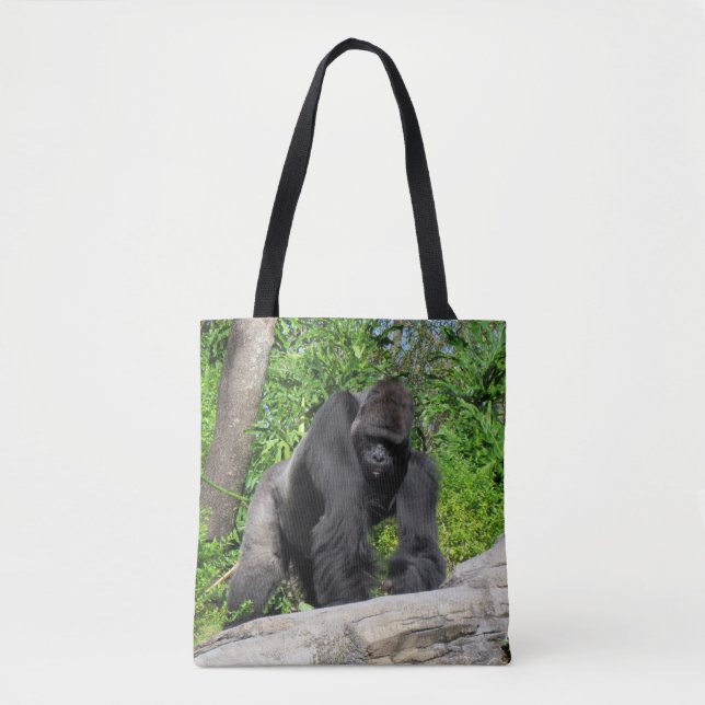 Silverback Gorilla Tote Bag Tasche (Vorderseite)
