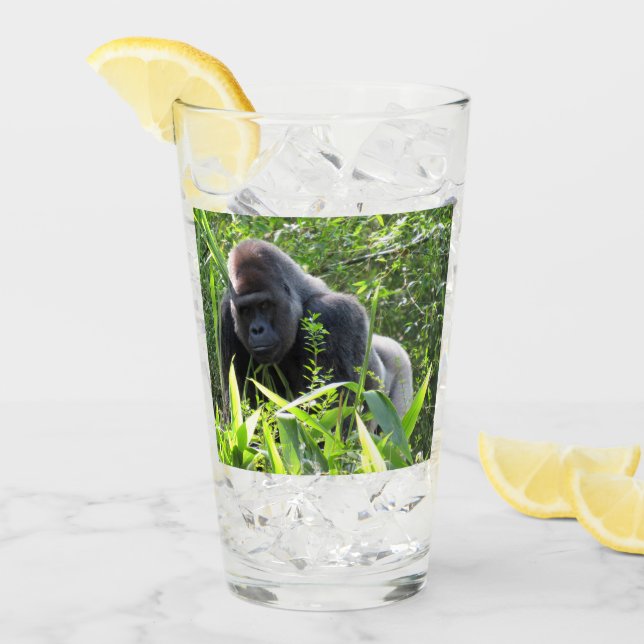 Silverback Gorilla Tumbler / Shaker Glass (Vorderseite Ice)