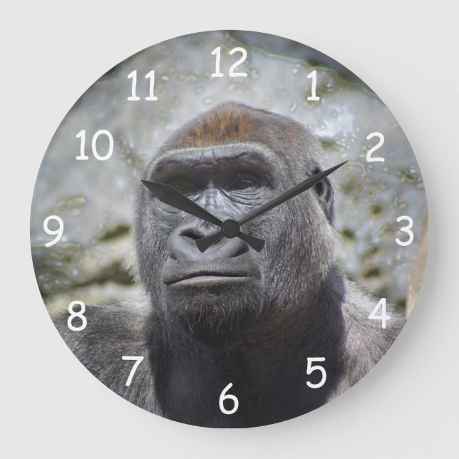 Silverback Große Wanduhr (Vorderseite)