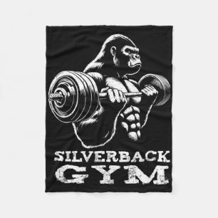 Silverback Gym Gorilla Weightlift Workout Fitne Fleecedecke