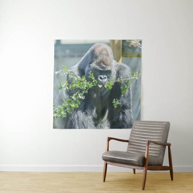 Silverback Snack Time Wandteppich (Beispiel)