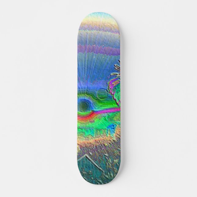 Silverlake Sunset Negativ Skateboard (Vorne)
