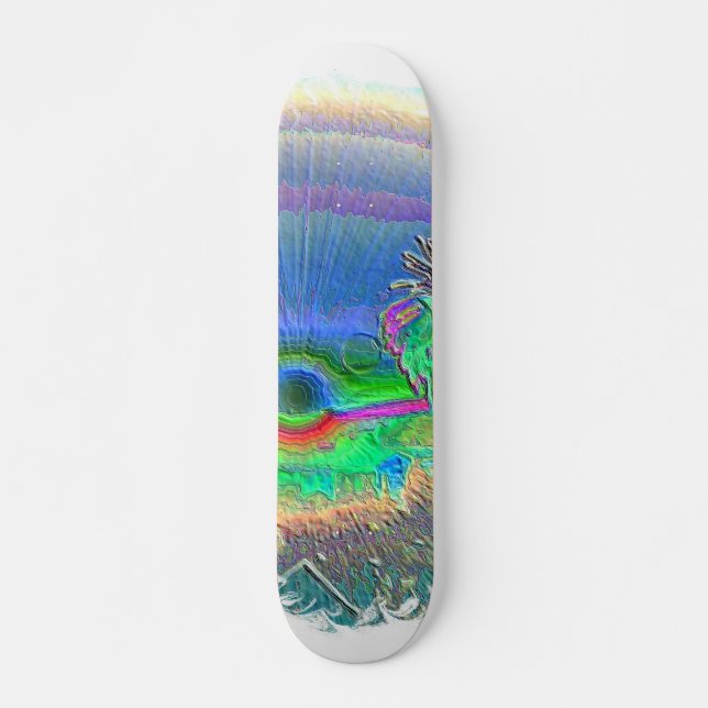 Silverlake Sunset Negative Oval Skateboard (Vorne)