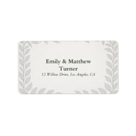 Silverleaf Elven Wedding Adressaufkleber